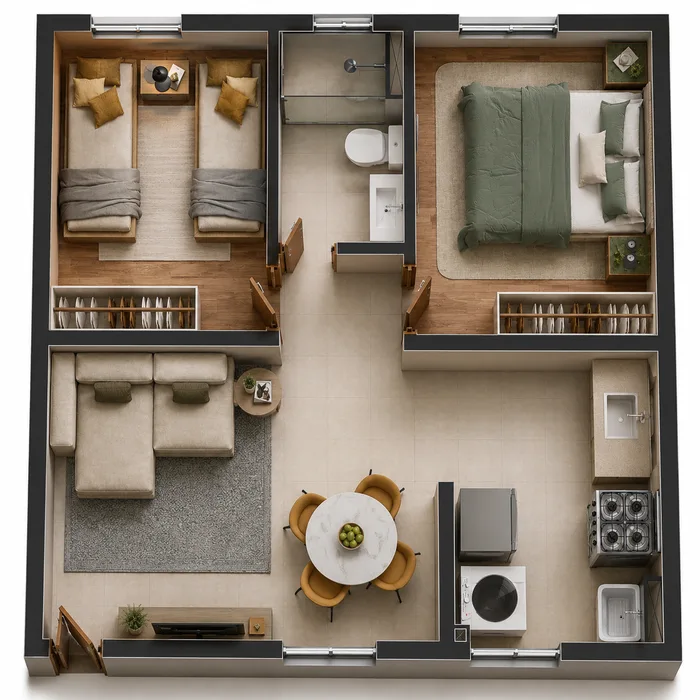 Planta baixa do apartamento
